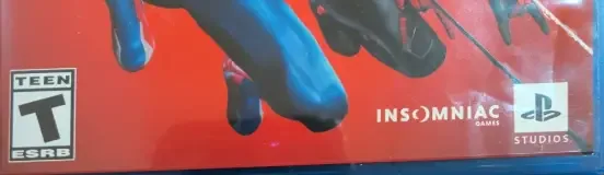 Marvel's Spider-Man 2, the ESRB box on its front
