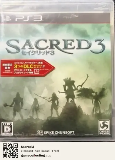 Sacred 3 PlayStation 3, Asia box front