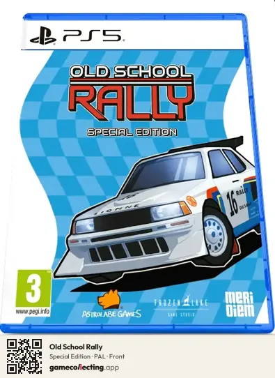 Old School Rally PlayStation 5, PAL box front