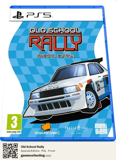 Old School Rally PlayStation 5, PAL box front