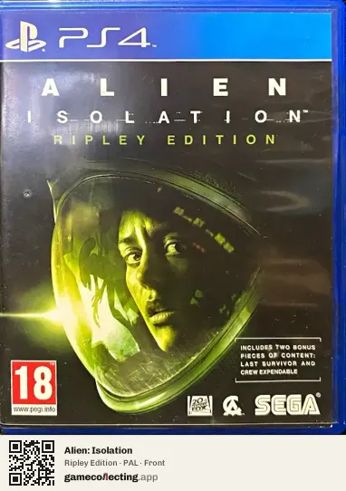 Alien: Isolation PlayStation 4, PAL box front