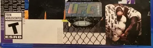 EA Sports UFC 4, the ESRB box on its front