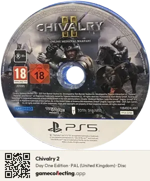 Chivalry 2 PlayStation 5, PAL disc