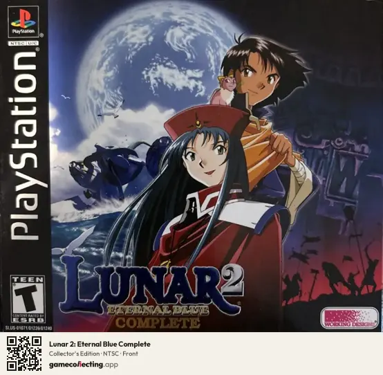 Lunar 2: Eternal Blue Complete PlayStation, NTSC box front