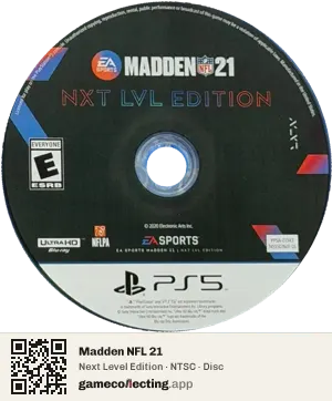 Madden NFL 21 PlayStation 5, NTSC disc