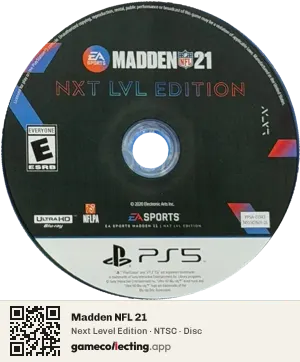 Madden NFL 21 PlayStation 5, NTSC disc