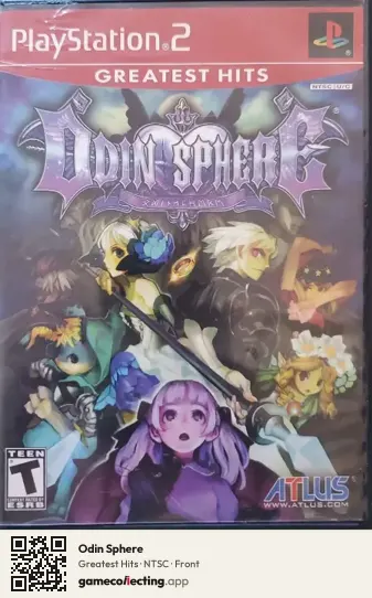 Odin Sphere PlayStation 2, NTSC box front