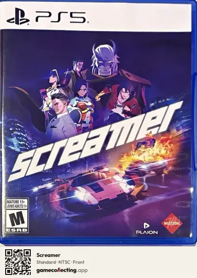 Screamer PlayStation 5, NTSC box front