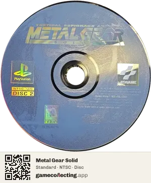 Metal Gear Solid PlayStation, NTSC disc