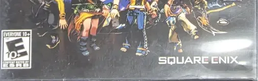Romancing SaGa, the ESRB box on its front