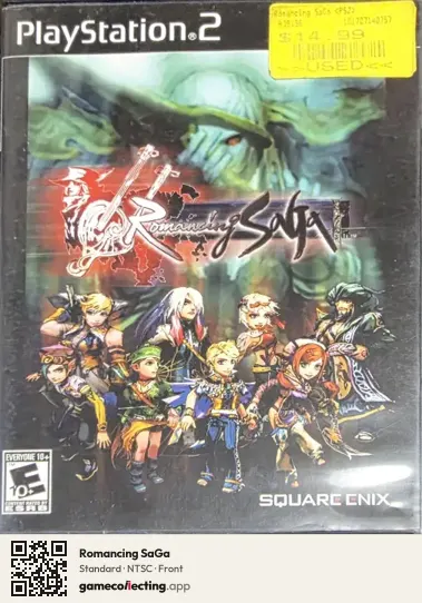 Romancing SaGa PlayStation 2, NTSC box front