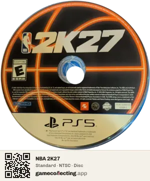 NBA 2K27 PlayStation 5, NTSC disc