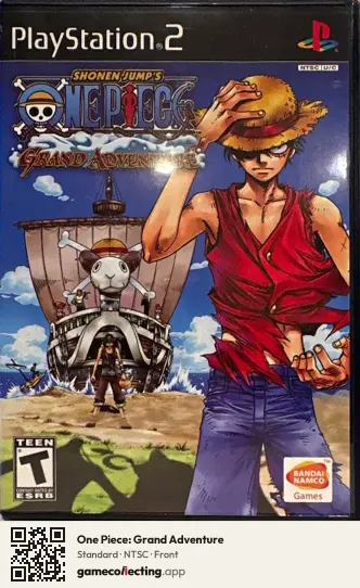 One Piece: Grand Adventure PlayStation 2, NTSC box front