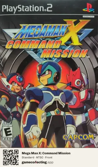 Mega Man X: Command Mission PlayStation 2, NTSC box front