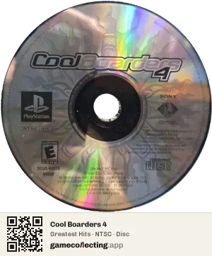 Cool Boarders 4 PlayStation, NTSC disc