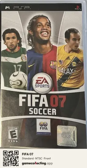 FIFA 07 PlayStation Portable, NTSC box front