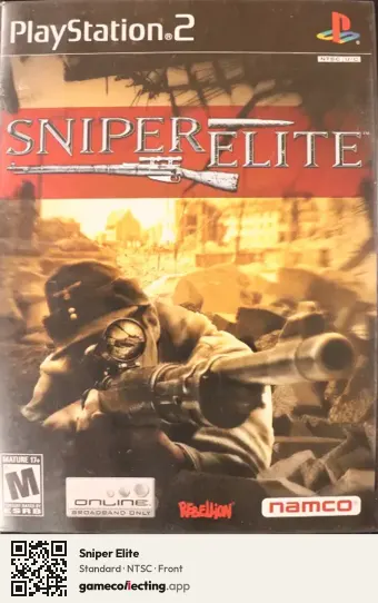 Sniper Elite PlayStation 2, NTSC box front