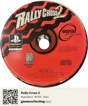 Rally Cross 2 PlayStation, NTSC disc