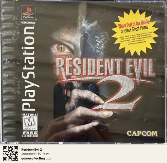 Resident Evil 2 PlayStation, NTSC box front