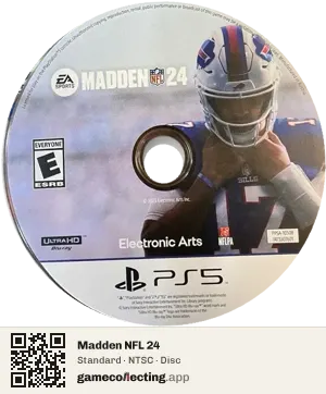 Madden NFL 24 PlayStation 5, NTSC disc