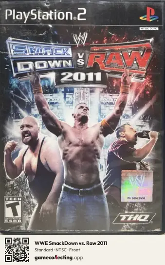 WWE SmackDown vs. Raw 2011 PlayStation 2, NTSC box front