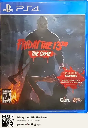 Friday the 13th: The Game PlayStation 4, NTSC box front