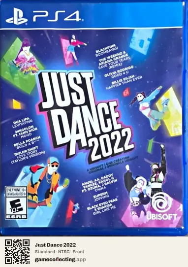 Just Dance 2022 PlayStation 4, NTSC box front
