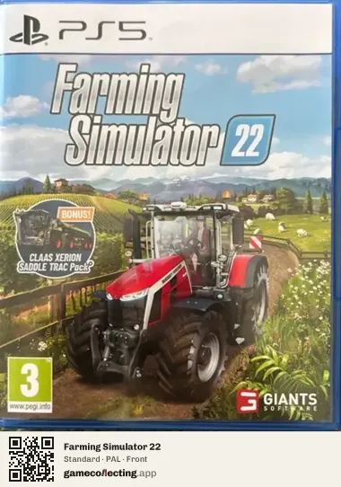 Farming Simulator 22 PlayStation 5, PAL box front