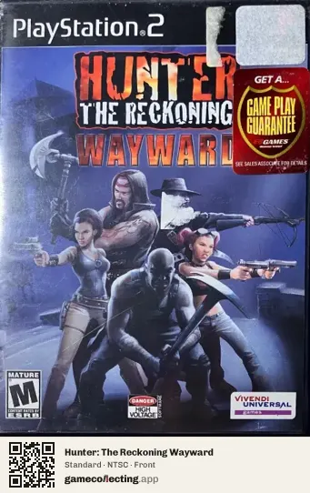 Hunter: The Reckoning Wayward PlayStation 2, NTSC box front