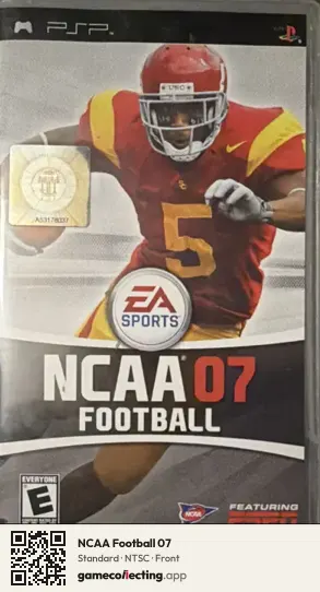 NCAA Football 07 PlayStation Portable, NTSC box front