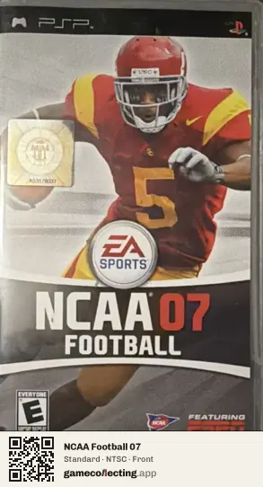 NCAA Football 07 PlayStation Portable, NTSC box front