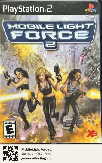 Mobile Light Force 2 PlayStation 2, NTSC box front