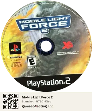 Mobile Light Force 2 PlayStation 2, NTSC disc