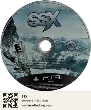 SSX PlayStation 3, NTSC disc
