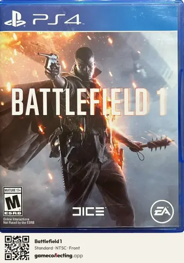 Battlefield 1 PlayStation 4, NTSC box front