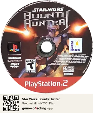 Star Wars: Bounty Hunter PlayStation 2, NTSC disc