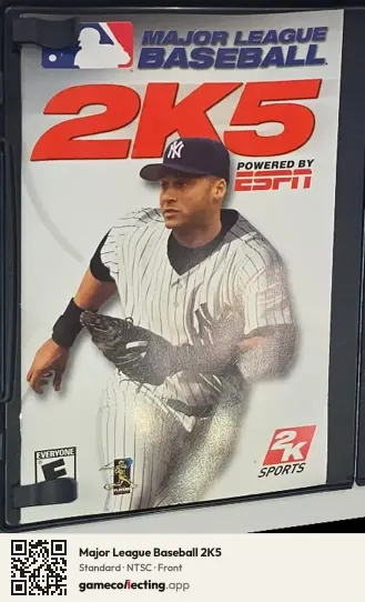 Major League Baseball 2K5 PlayStation 2, NTSC box front