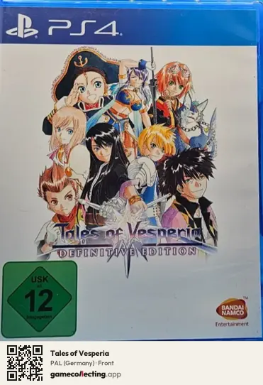 Tales of Vesperia PlayStation 4, Germany box front