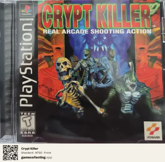 Crypt Killer PlayStation, NTSC box front
