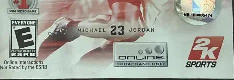 NBA 2K11, the ESRB box on its front