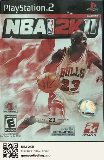 NBA 2K11 PlayStation 2, NTSC box front