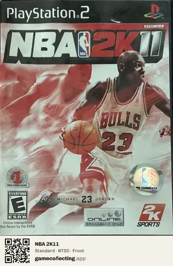 NBA 2K11 PlayStation 2, NTSC box front