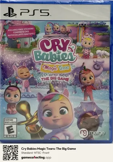 Cry Babies Magic Tears: The Big Game PlayStation 5, NTSC box front