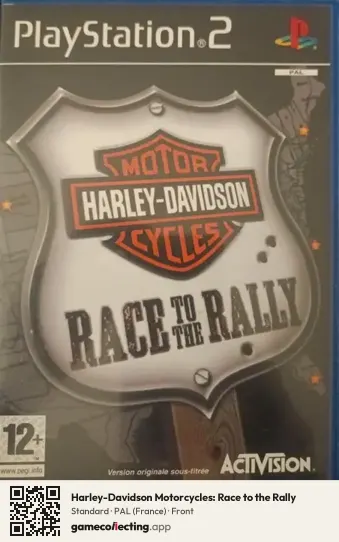 Harley-Davidson Motorcycles: Race to the Rally PlayStation 2, France box front