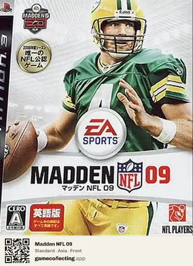 Madden NFL 09 PlayStation 3, Asia box front