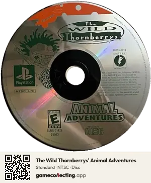 The Wild Thornberrys' Animal Adventures PlayStation, NTSC disc