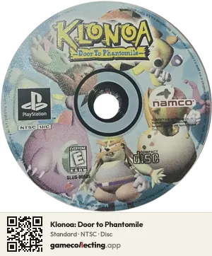 Klonoa: Door to Phantomile PlayStation, NTSC disc