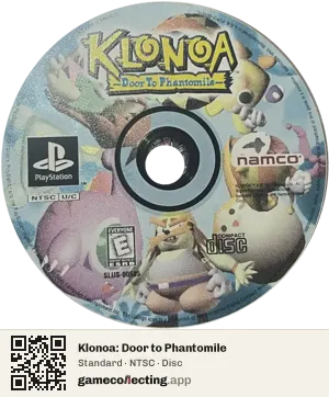 Klonoa: Door to Phantomile PlayStation, NTSC disc