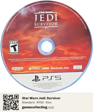 Star Wars Jedi: Survivor PlayStation 5, NTSC disc