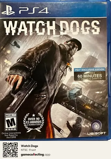 Watch Dogs PlayStation 4, NTSC box front